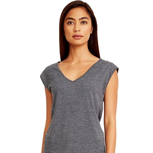 Tops - ♥️ Simple and Soft Gray sleeveless V Neck